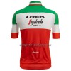 Completo Maglia + Pantaloncino con bretelle 2023 Trek-Segafredo Green Campione Italiano Manica Corta Rosso Bianco
